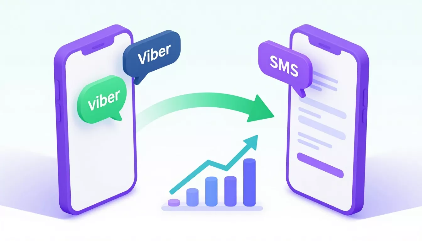 Умный каскад Viber → SMS в 2026: экономия и дожим без потерь